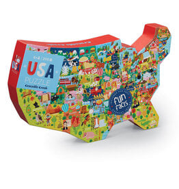 200-Piece Puzzle - USA Shaped Box