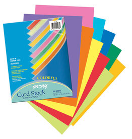 Pacon® Colorful Card Stock 8-1/2" X 11"   10 Colors   50 Sheets