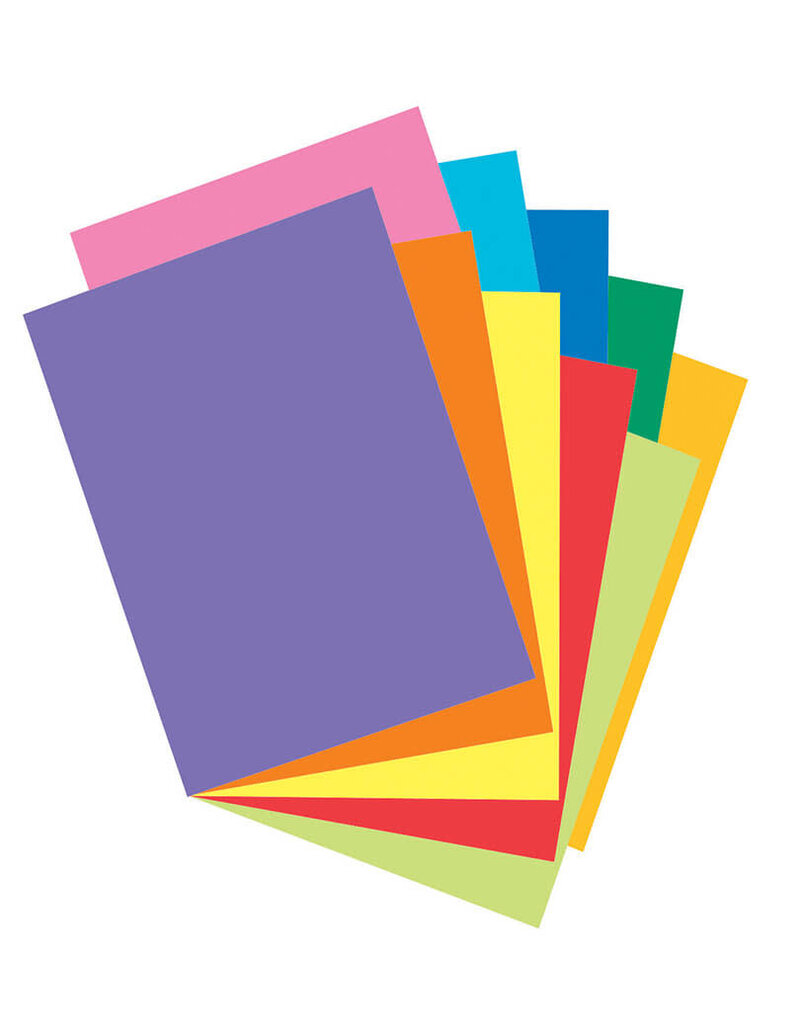Pacon® Colorful Card Stock 8-1/2" X 11"   10 Colors   100 Sheets