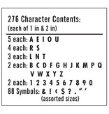 Pacon® Self-Adhesive Letters 1" & 2"   White, Classic Font 276 Characters