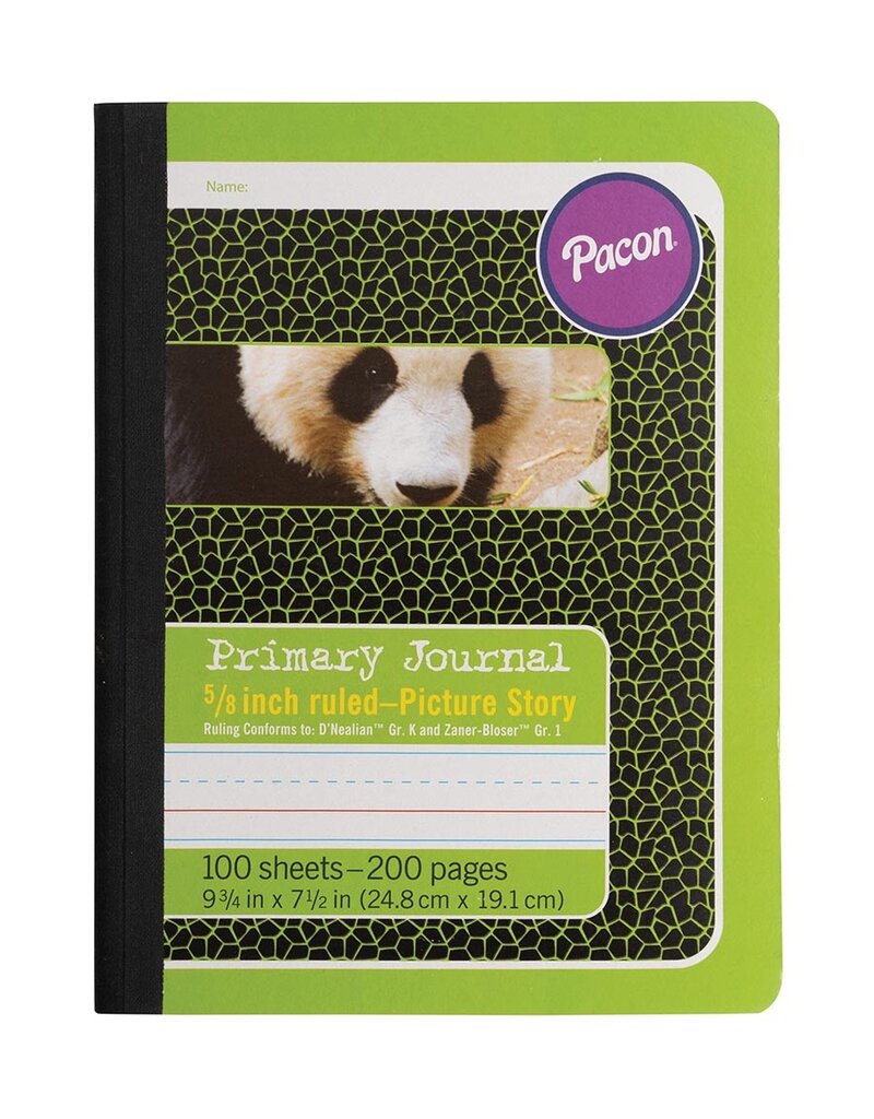 Pacon® Primary Composition Book 5/8 In X 5/16 In X 5/16 In Picture Story Ruled 9-3/4" X 7-1/2" Book Bound, D'nealian Grade K / Zaner-Bloser Grade 1 100 Sheets