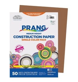 Prang® Construction Paper Brown 9" X 12"   Brown   50 Sheets
