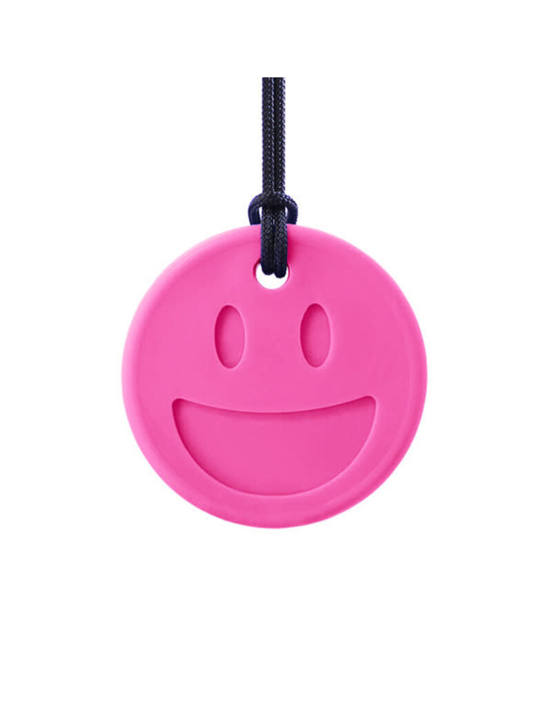 Ark's Smiley Face Chewmoji® Chewelry - Hot Pink, XT / Medium Firm