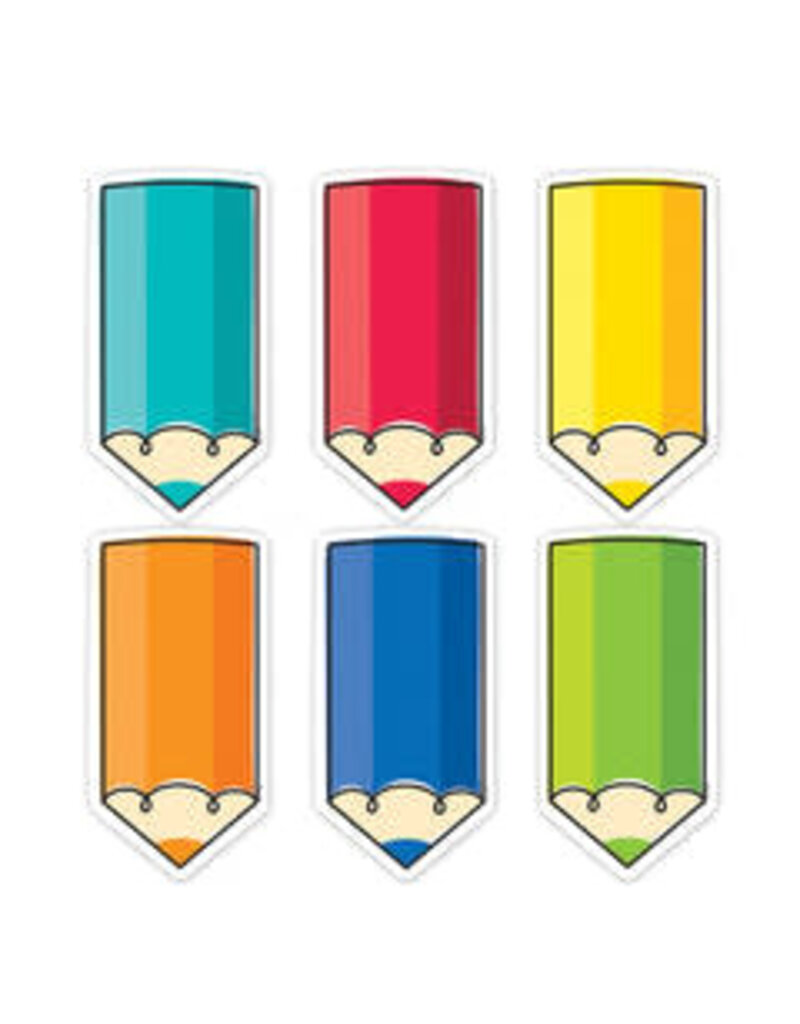 Core Decor Colorful Doodle Pencils 6" Designer Cut-Outs