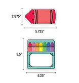 Core Decor Doodle Crayons 6" Designer Cut-Outs