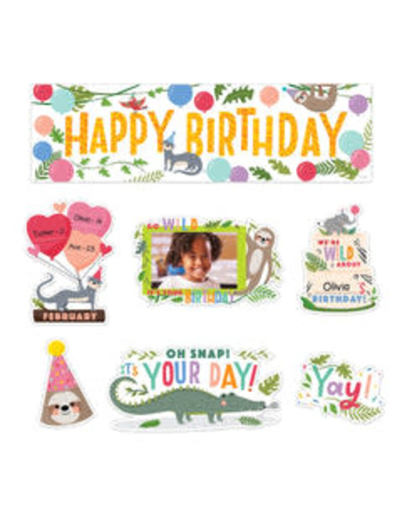 Jungle Friends Happy Birthday Mini Bulletin Board