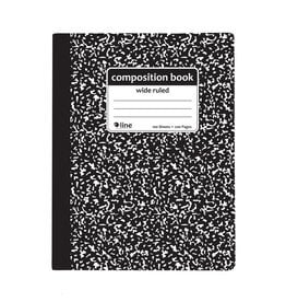 Composition Notebook, Wide Ruled, Black Marble