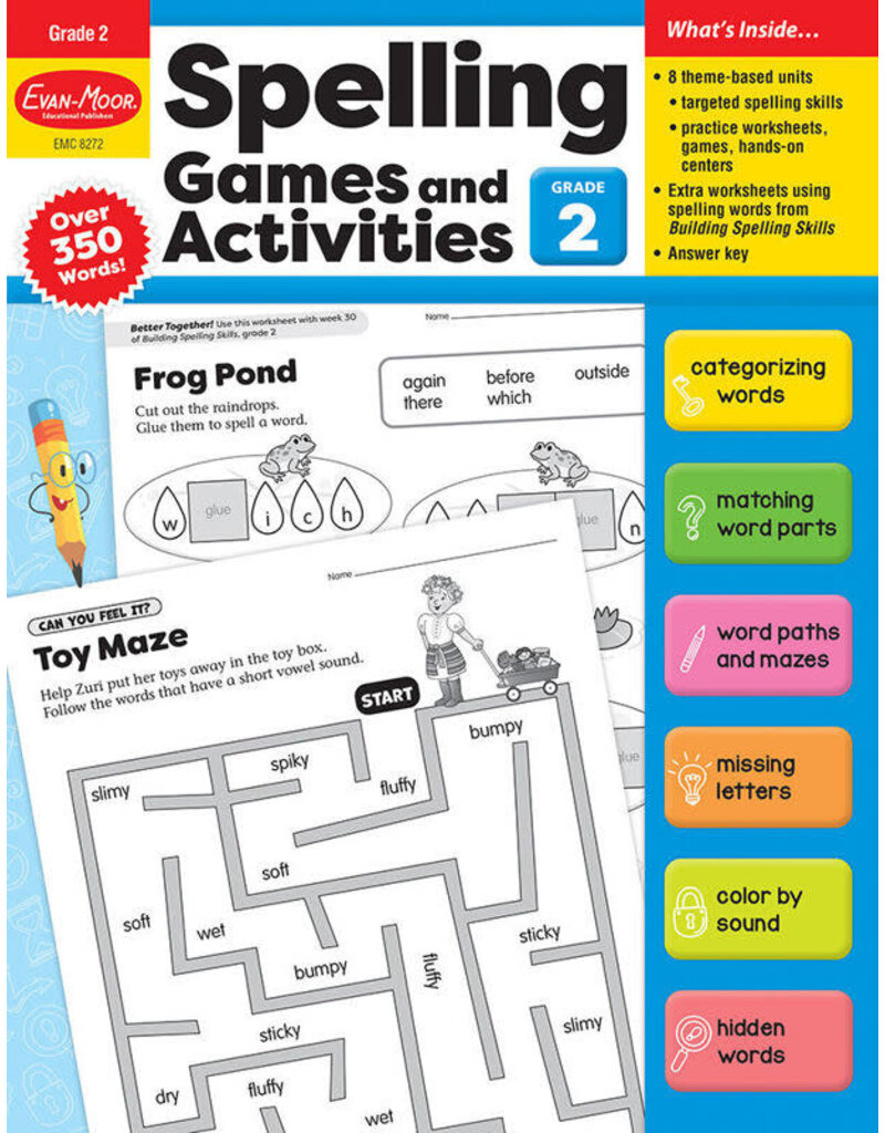 Spelling Games and Activities, Grade 2 - Print