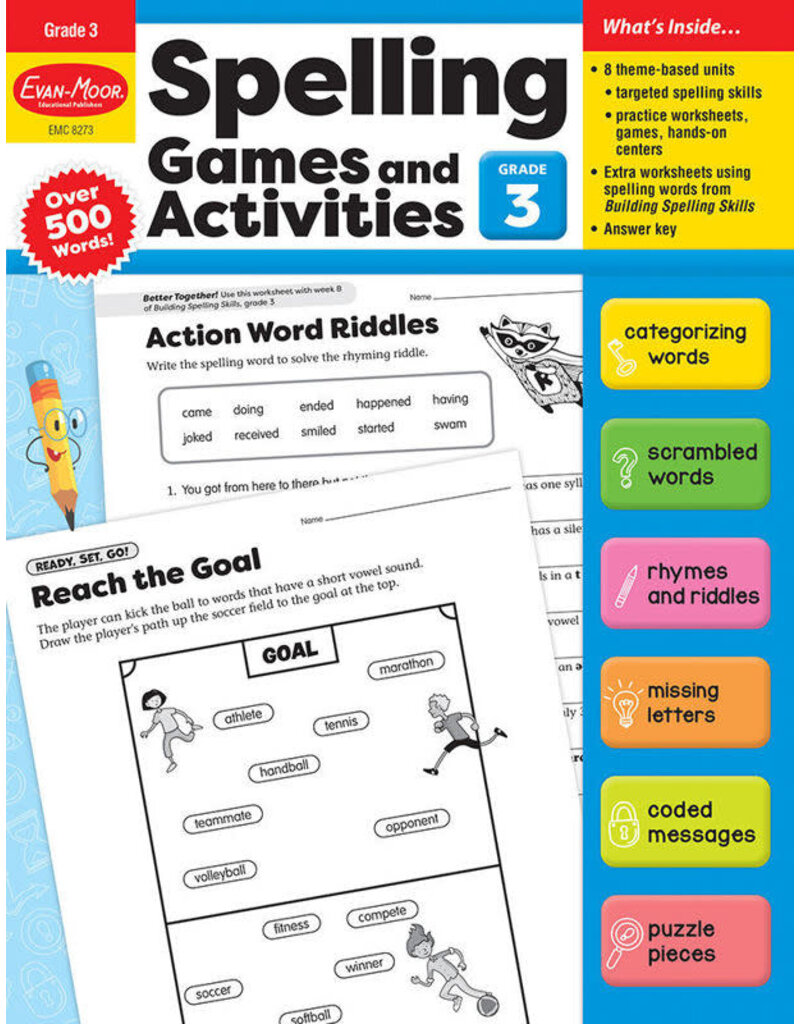 Spelling Games and Activities, Grade 3 - Print