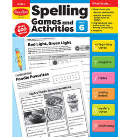 Spelling Games and Activities, Grade 6 - Print