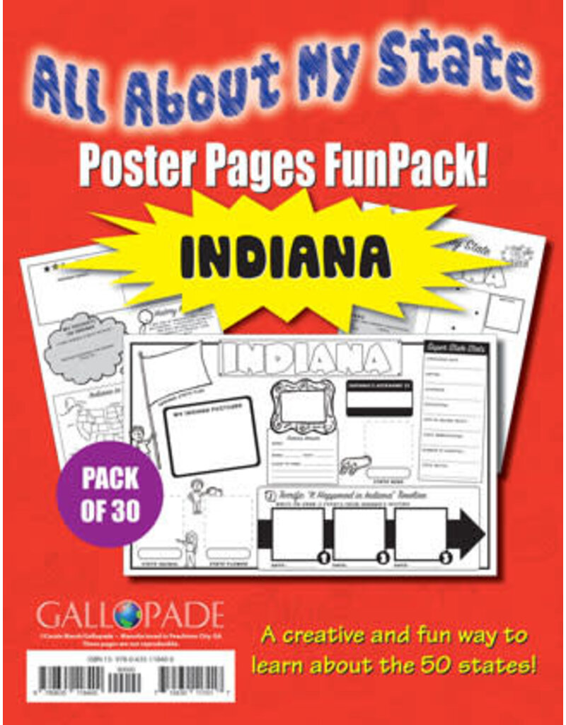 All About My State-Indiana FunPack (Pack of 30)