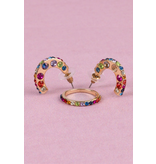 Boutique Chic Rockin' Rhinestone Earrings & Ring Set