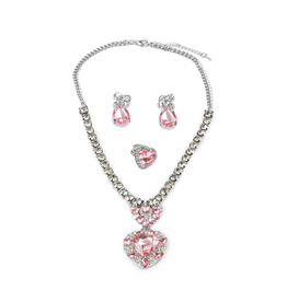 The Marilyn, Pink/Silver 4 Piece Set