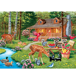 Family Time - Creekside Gathering 400 Piece Jigsaw Puzzle
