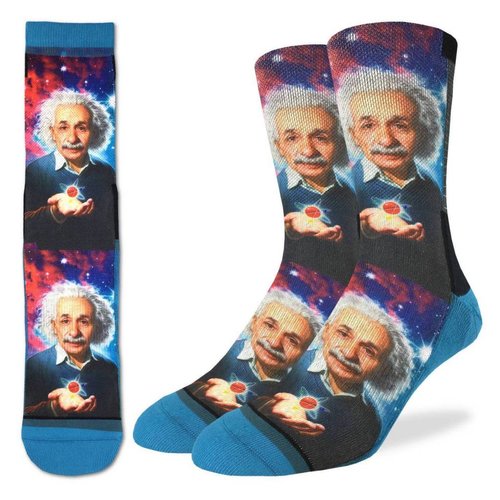 GOOD LUCK SOCK ALBERT EINSTEIN MENS SOCKS GOOD LUCK SOCK ALBERT EINSTEIN MENS SOCKS