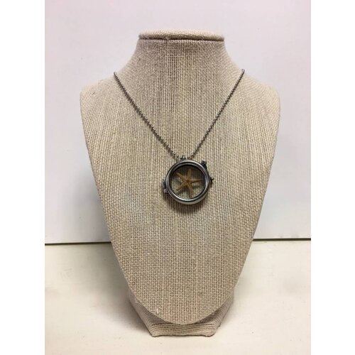 BEACH JEWELRY DESIGNS PORTHOLE STARFISH LOCKET BEACH JEWELRY DESIGNS PORTHOLE STARFISH LOCKET