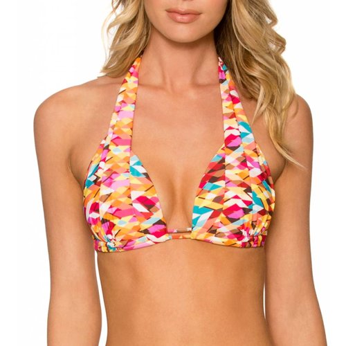 SUNSETS BRIGHT SIDE HALTER TOP SUNSETS BRIGHT SIDE HALTER TOP