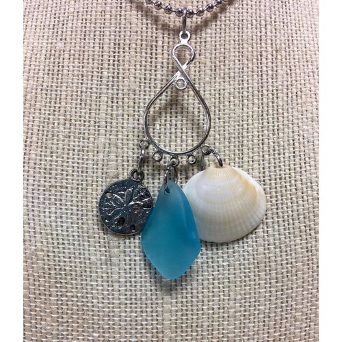 BEACH JEWELRY DESIGNS SEA TRIO TWIST NECKLACE BEACH JEWELRY DESIGNS SEA TRIO TWIST NECKLACE