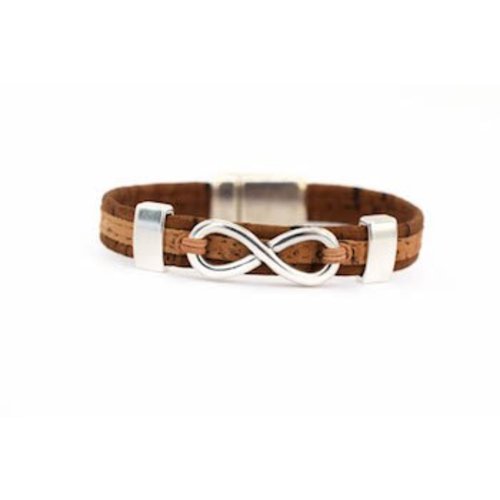 CORK TREE DESIGNS CORK INFINITY BRACELET CORK TREE DESIGNS CORK INFINITY BRACELET