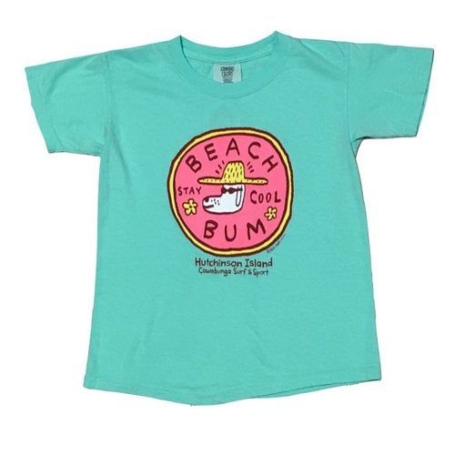 BIG HED BEACH BUM YOUTH TEE, ISLAND REEF BIG HED BEACH BUM YOUTH TEE, ISLAND REEF