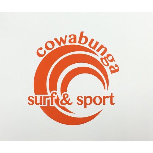 COWABUNGA STICKER, 4-1/2" COWABUNGA STICKER, 4-1/2"