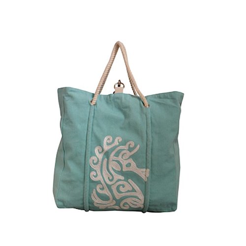 PINE CREEK SEA HORSE TOTE BAG PINE CREEK SEA HORSE TOTE BAG