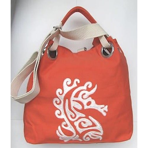 PINE CREEK SEA HORSE TOTE BAG PINE CREEK SEA HORSE TOTE BAG