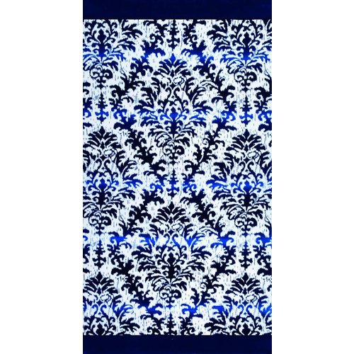 FLORAL DIAMOND VELOUR TOWEL, 40" x 72" FLORAL DIAMOND VELOUR TOWEL, 40" x 72"