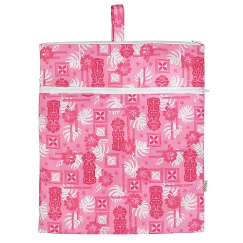 IPLAY WATERPROOF WET BAG, LT PINK TIKI IPLAY WATERPROOF WET BAG, LT PINK TIKI