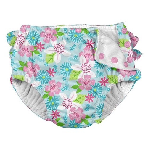 IPLAY REUSABLE SWIM DIAPER, LIGHT AQUA PARADISE IPLAY REUSABLE SWIM DIAPER, LIGHT AQUA PARADISE