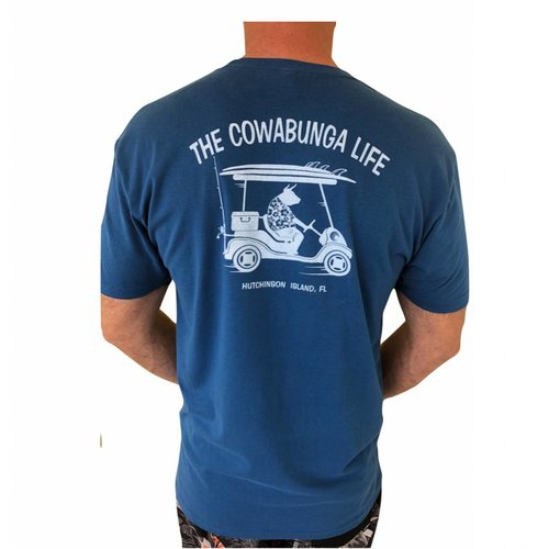 COWABUNGA LIFE GOLF TEE, COOL BLUE COWABUNGA LIFE GOLF TEE, COOL BLUE