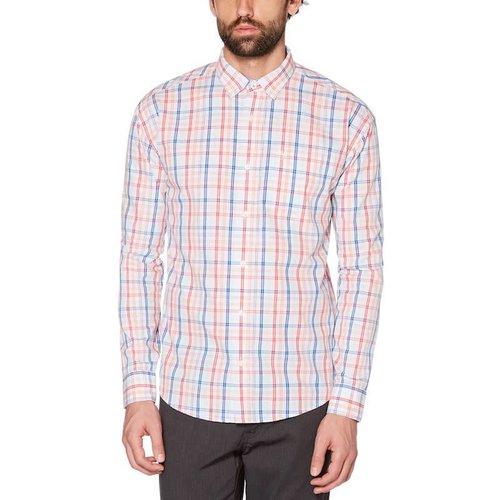 ORIGINAL PENGUIN PLAID STRETCH COTTON L/S SHIRT ORIGINAL PENGUIN PLAID STRETCH COTTON L/S SHIRT