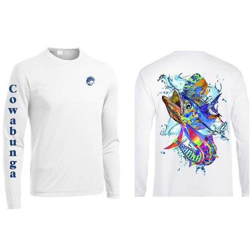 REEFERS FISH COLLAGE PERFORMANCE SHIRT REEFERS FISH COLLAGE PERFORMANCE SHIRT
