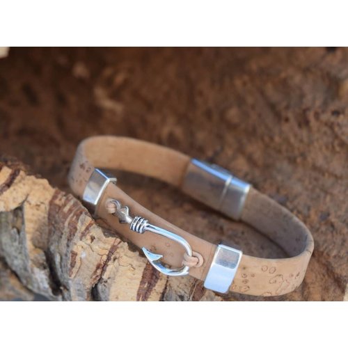 CORK TREE DESIGNS HOOK, LINE & SINKER CORK BRACELET CORK TREE DESIGNS HOOK, LINE & SINKER CORK BRACELET