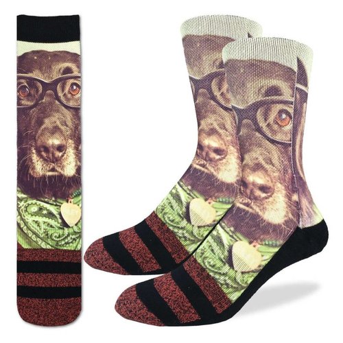 GOOD LUCK SOCK HIPSTER DOG MENS SOCKS GOOD LUCK SOCK HIPSTER DOG MENS SOCKS