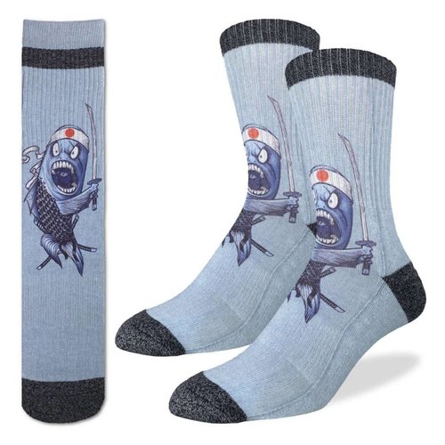 GOOD LUCK SOCK SAMURAI SUSHI MENS SOCKS GOOD LUCK SOCK SAMURAI SUSHI MENS SOCKS