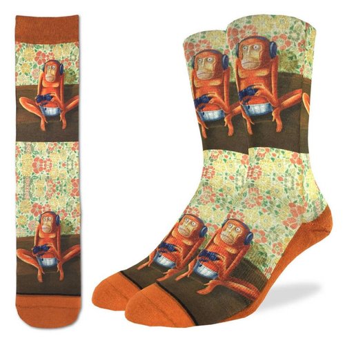 GOOD LUCK SOCK GAMING MONKEYS MENS SOCKS GOOD LUCK SOCK GAMING MONKEYS MENS SOCKS