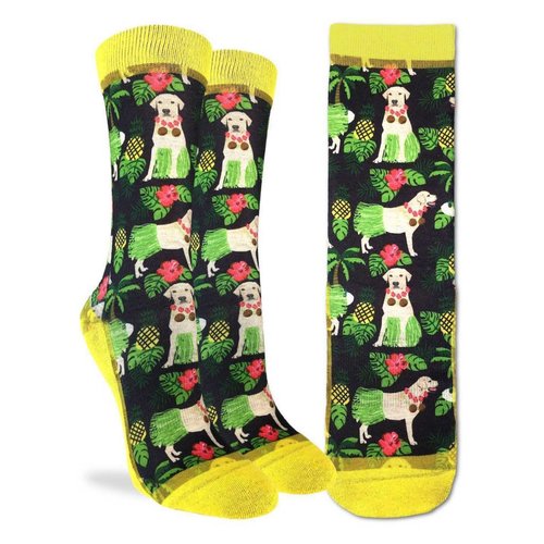 GOOD LUCK SOCK HULA LABRADOR RETRIEVER WOMENS SOCKS GOOD LUCK SOCK HULA LABRADOR RETRIEVER WOMENS SOCKS