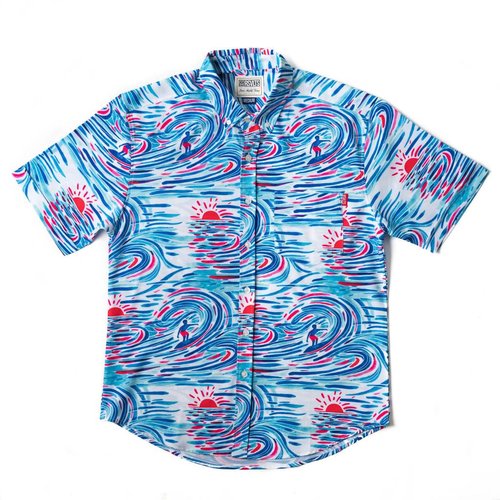 RSVLTS WATERCOLOR WAVES WOVEN SHIRT RSVLTS WATERCOLOR WAVES WOVEN SHIRT