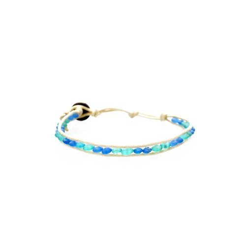 LOTUS AND LUNA “BARRACUDA” SINGLE WRAP ANKLET LOTUS AND LUNA “BARRACUDA” SINGLE WRAP ANKLET