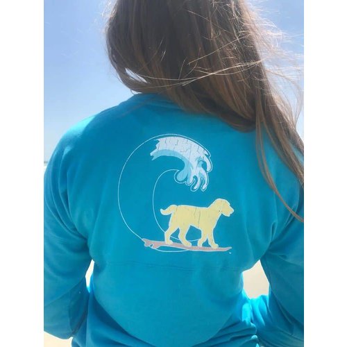 BUDDY BY THE SEA BUDDY LOGO YOUTH JERSEY, MAUI BLUE BUDDY BY THE SEA BUDDY LOGO YOUTH JERSEY, MAUI BLUE