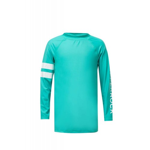 SNAPPER ROCK MINT BANDED L/S RASH TOP SNAPPER ROCK MINT BANDED L/S RASH TOP