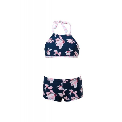 SNAPPER ROCK NAVY ORCHID HALTER BIKINI SNAPPER ROCK NAVY ORCHID HALTER BIKINI