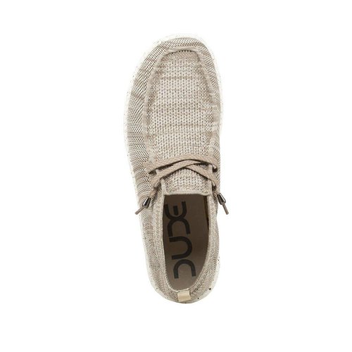 HEY DUDE SHOES WALLY KNIT BEIGE MENS SHOES HEY DUDE SHOES WALLY KNIT BEIGE MENS SHOES