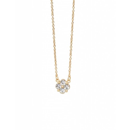SPARTINA 449 "BLESSED" CRYSTAL CLOVER NECKLACE SPARTINA 449 "BLESSED" CRYSTAL CLOVER NECKLACE
