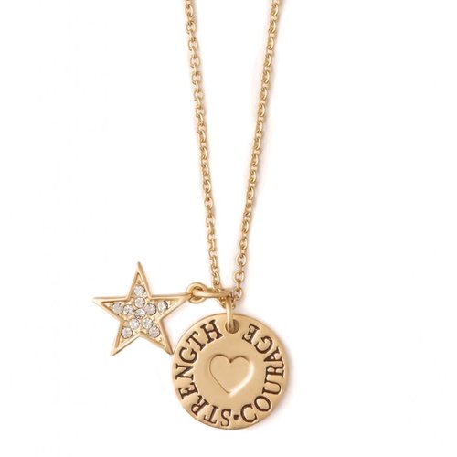 SPARTINA 449 "BE COURAGEOUS" GOLD NECKLACE SPARTINA 449 "BE COURAGEOUS" GOLD NECKLACE