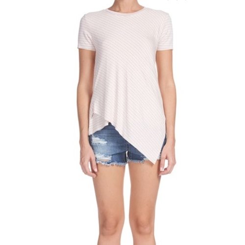 ELAN SOFT TEE W/ ASYMMETRICAL HEM ELAN SOFT TEE W/ ASYMMETRICAL HEM