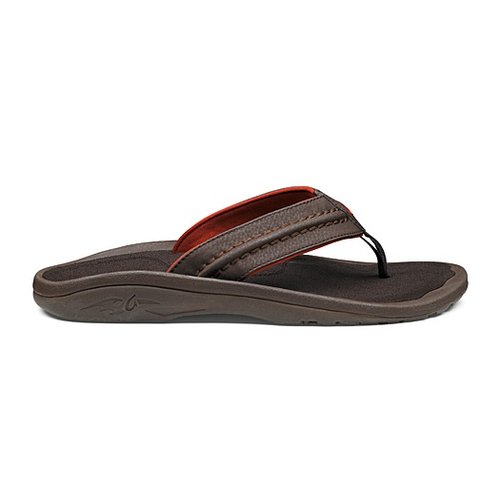OLUKAI HOKUA MENS SANDALS, DARK JAVA OLUKAI HOKUA MENS SANDALS, DARK JAVA