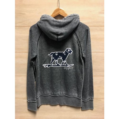 BUDDY BY THE SEA DISTRESSED SWEATSHIRT W/ ANCHOR DOG BUDDY BY THE SEA DISTRESSED SWEATSHIRT W/ ANCHOR DOG