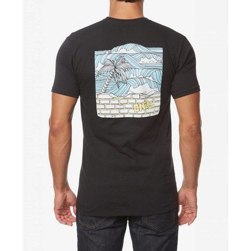 ONEILL MENS SECRET SPOT S/S TEE, BLACK ONEILL MENS SECRET SPOT S/S TEE, BLACK